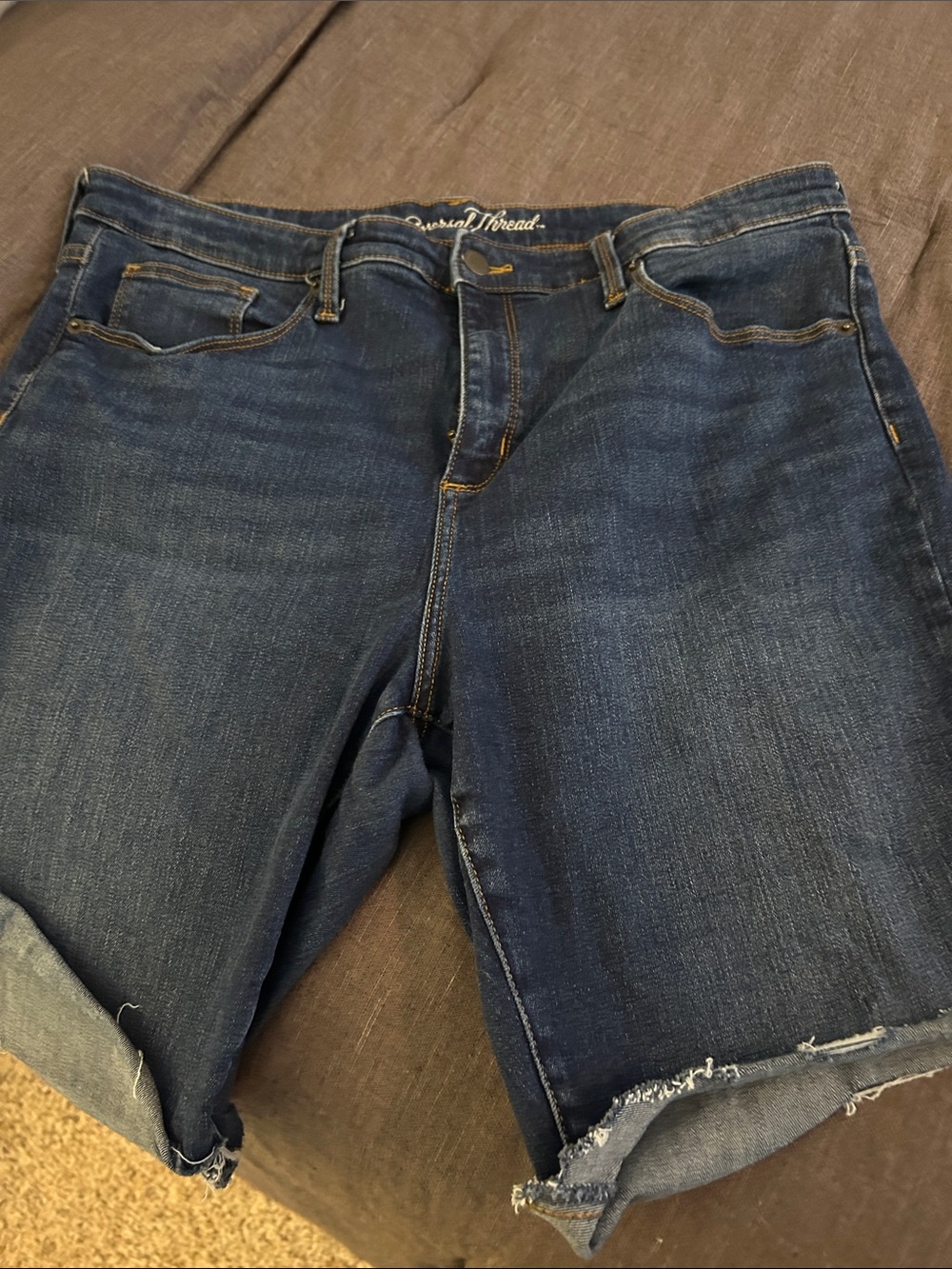 Universal Thread Dark Blue Denim Cutoff Shorts